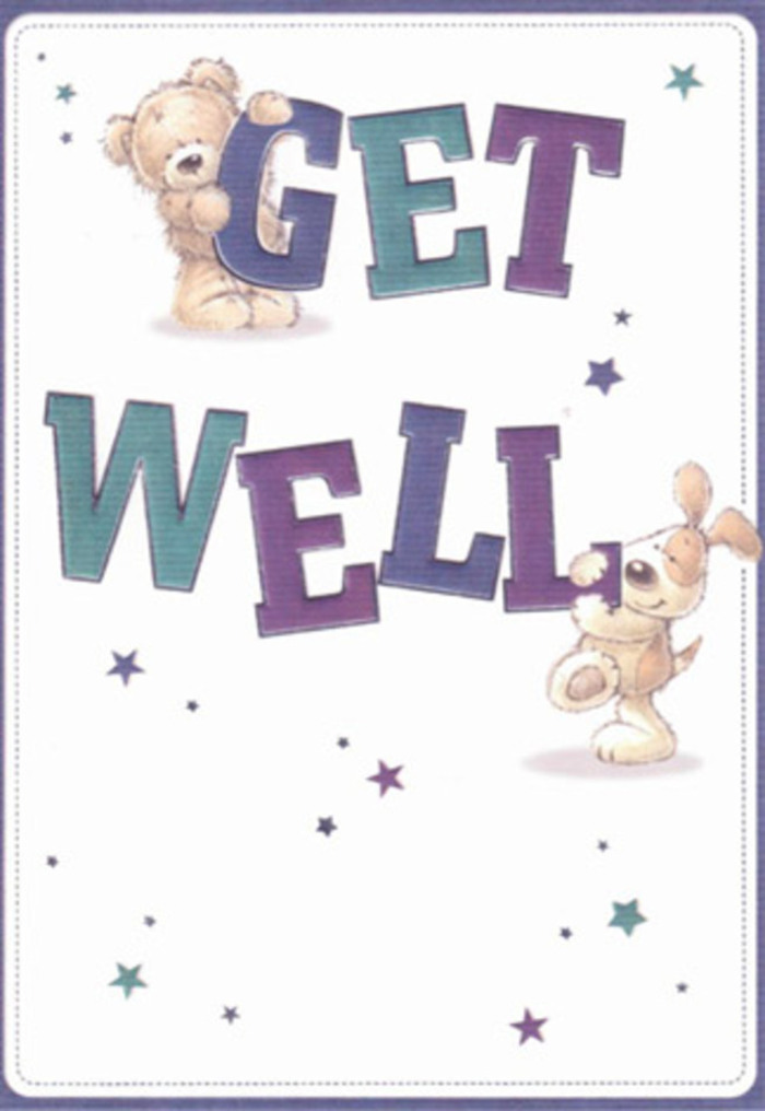 With a gentle playfulness perfectly suited for the Dalston community, this get well card overflows with nurturing optimism. The centrepiece-an engaging teddy bear and a lively puppy-are depicted passing along a bright, bold message: large letters in harmonious shades of purple and aqua radiate against a soft, light background. Stars are scattered loosely, mirroring the sparkle of evening shopfronts on Ridley Road, adding a sense of magic and possibility. The fine detail in the characters' plush fur and expressive faces suggests the soft touch and care that go into every locally arranged bouquet. This design feels almost tangible, the textures inviting you to imagine their comforting embrace. Pairing this card with a fresh Dalston floral delivery, the gesture becomes a warm, healing embrace-one that brings reassurance and hope to anyone needing encouragement in E8.